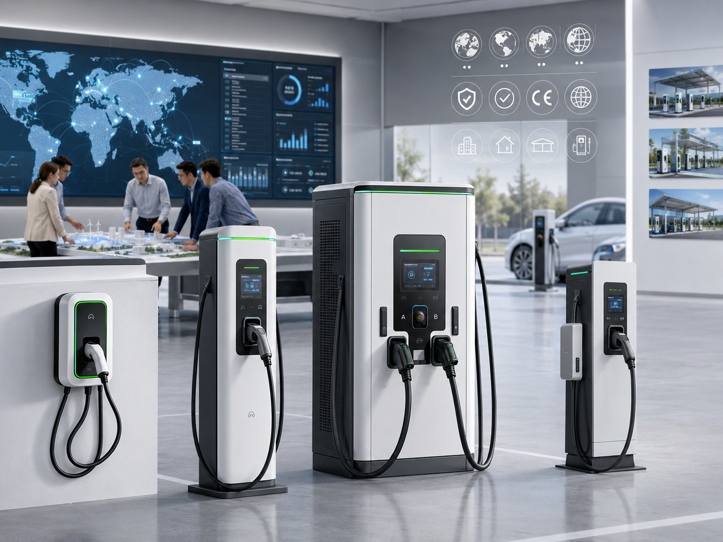 Share Charging EV charging equipment and DC fast charger solution