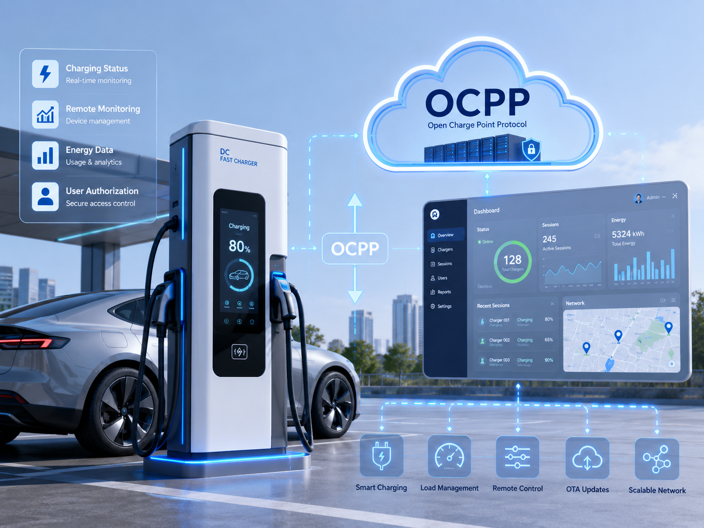 Share Charging EV charging equipment and DC fast charger solution