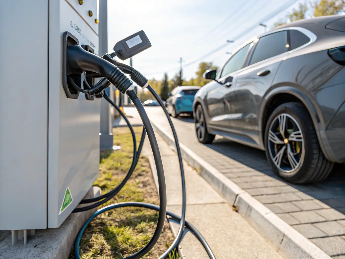 A detailed image of the internal components of an EV charging station, highlighting advanced circuit boards, cooling fans, and safety features, with a focus on engineering precision and reliability.